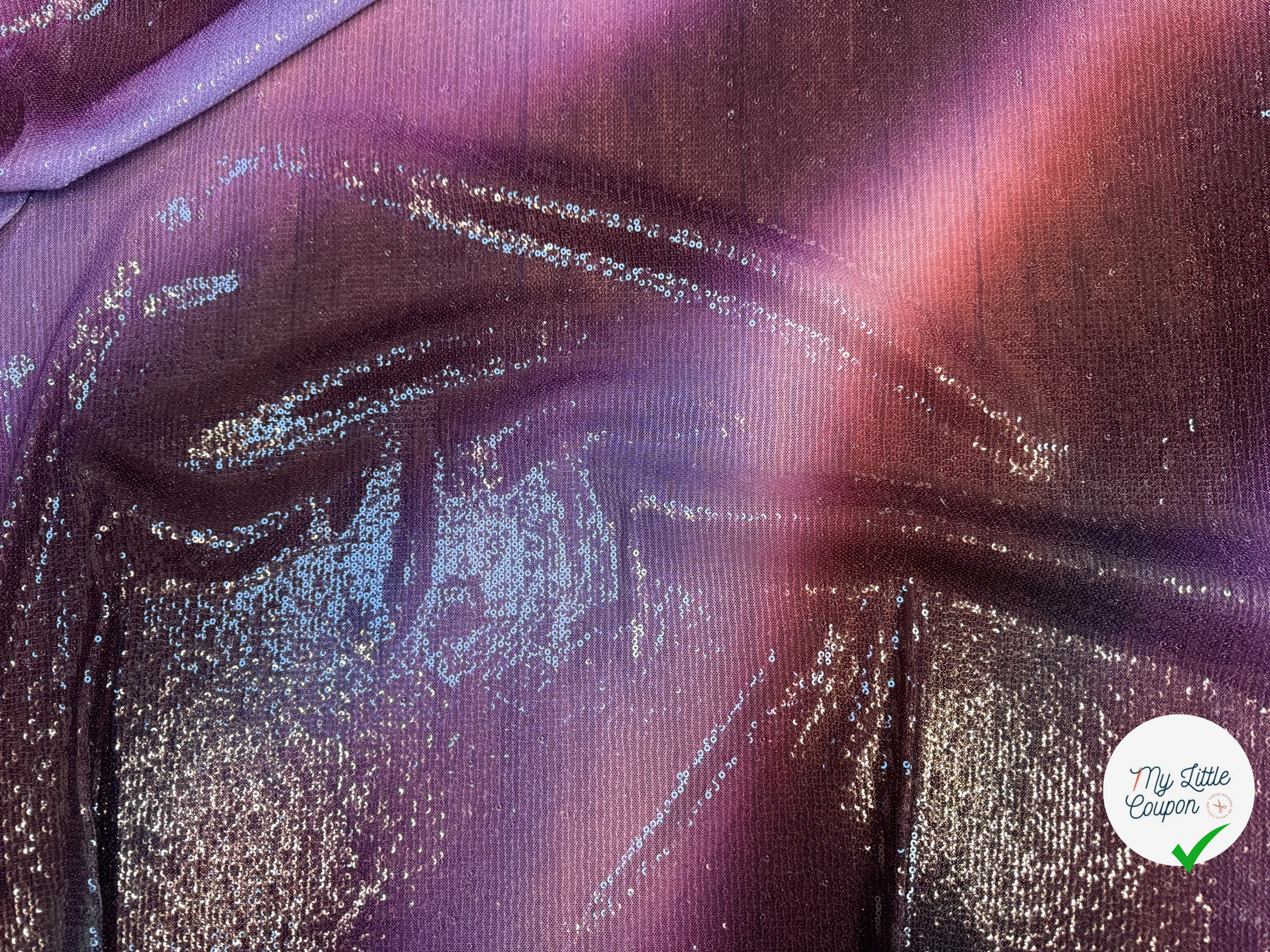 SEQUIN STRETCH DÉGRADÉ VIOLET - My Little Coupon