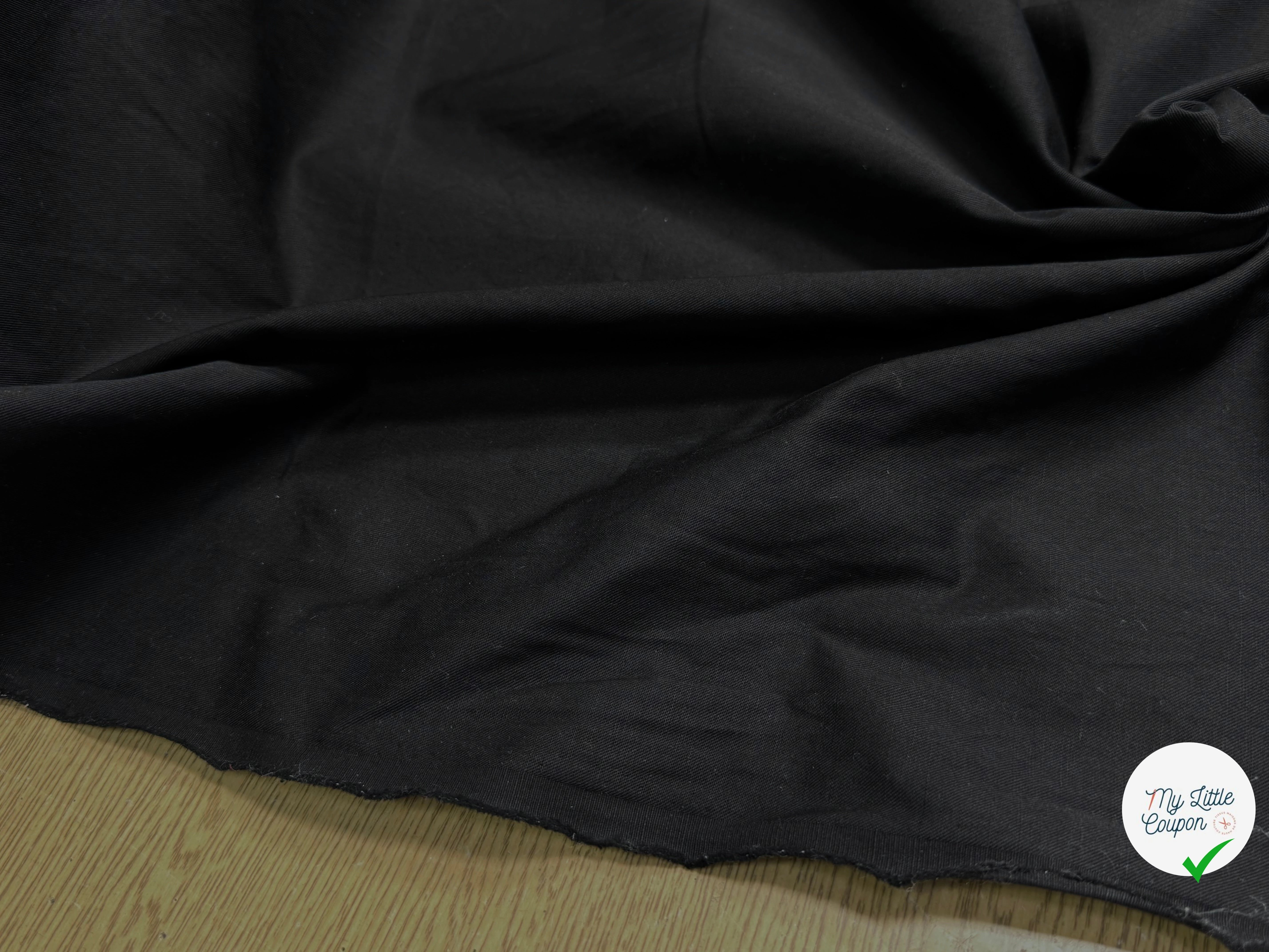 SERGÉ COTON LIN 18% LIN NOIR - My Little Coupon