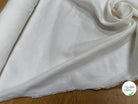 SERGÉ COTON VISCOSE LÉGÈREMENT SATINÉ BLANC CASSÉ - My Little Coupon