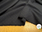 SERGÉ DE COTON BLEU NAVY POINT VERT SAUGE - My Little Coupon