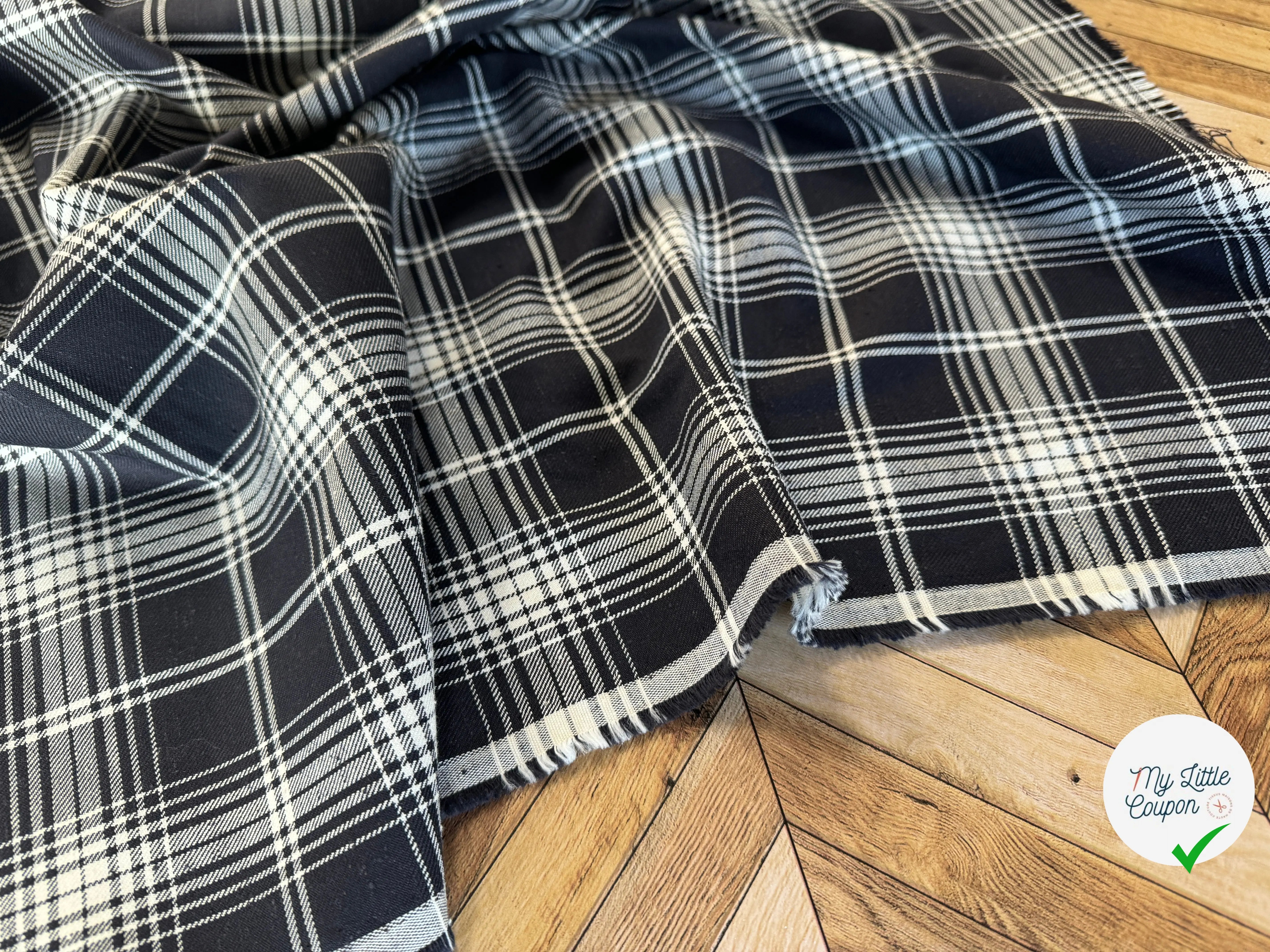 SERGÉ DE COTON CARREAUX SURCHEMISE - My Little Coupon