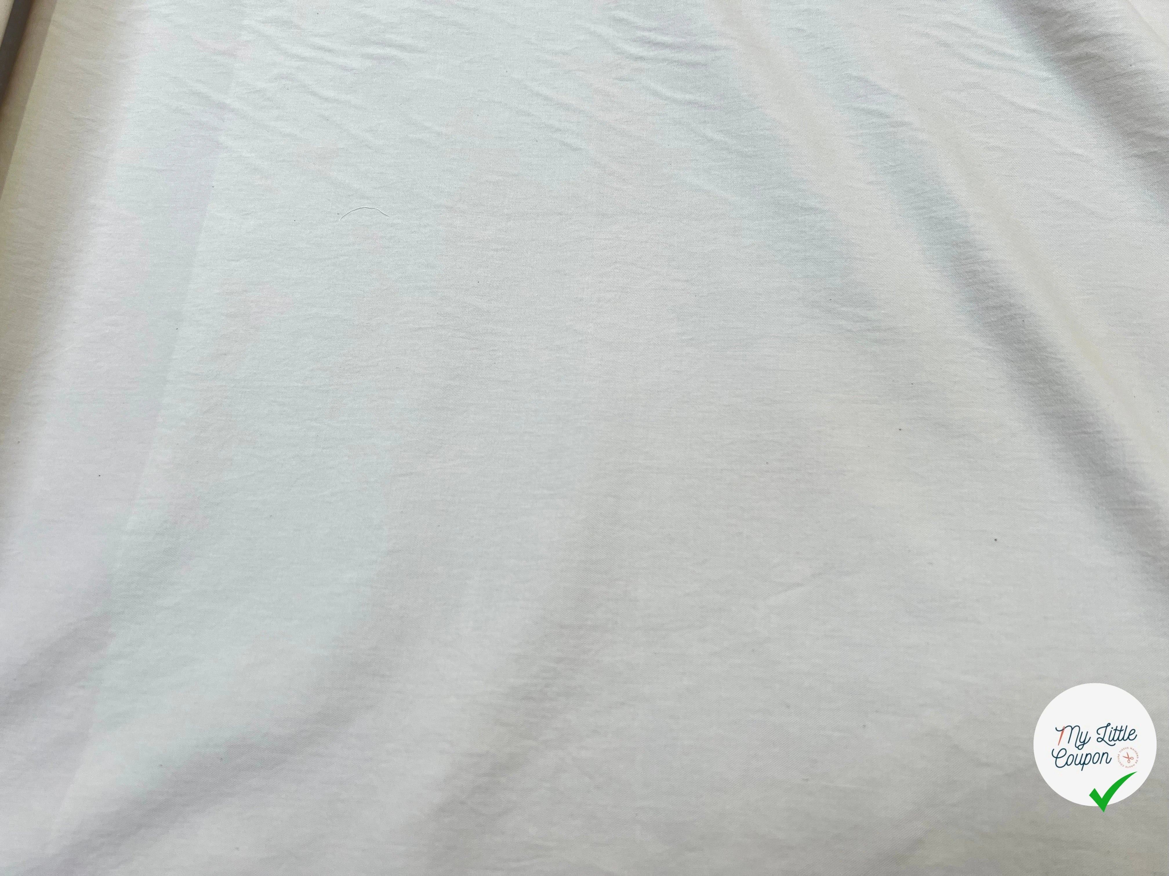 SERGÉ DE COTON FLUIDE BLANC - My Little Coupon