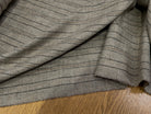 SERGÉ DE LAINE VISCOSE BEIGE RAYURES NOIR ET MARRON 31% LAINE 27% VISCOSE - My Little Coupon