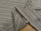 SERGÉ DE LAINE VISCOSE BEIGE RAYURES NOIR ET MARRON 31% LAINE 27% VISCOSE - My Little Coupon