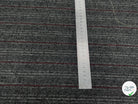 SERGÉ DE LAINE VISCOSE GRIS RAYURES ROUGE ET BLANC 31% LAINE 27% VISCOSE - My Little Coupon