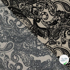 Sergé de viscose EcoVero cachemire sable - détail du motif