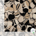 Sergé de viscose EcoVero cercles sable - texture
