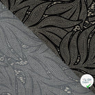 Sergé de viscose EcoVero feuilles serpent sable - détail du motif