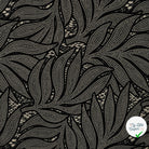 Sergé de viscose EcoVero feuilles serpent sable - vue à plat