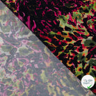 Sergé de viscose EcoVero pois kaki - détail du motif