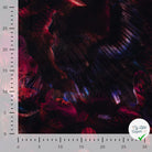Sergé de viscose EcoVero rayures feuillage cyclamen - texture