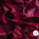 Sergé de viscose EcoVero vagues cyclamen - mise en situation
