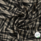 Sergé de viscose EcoVero zigzag sable - drapé