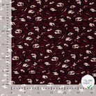 Sergé de viscose imprimé léopard bordeaux - mise en situation