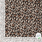 Sergé de viscose imprimé léopard sable - mise en situation