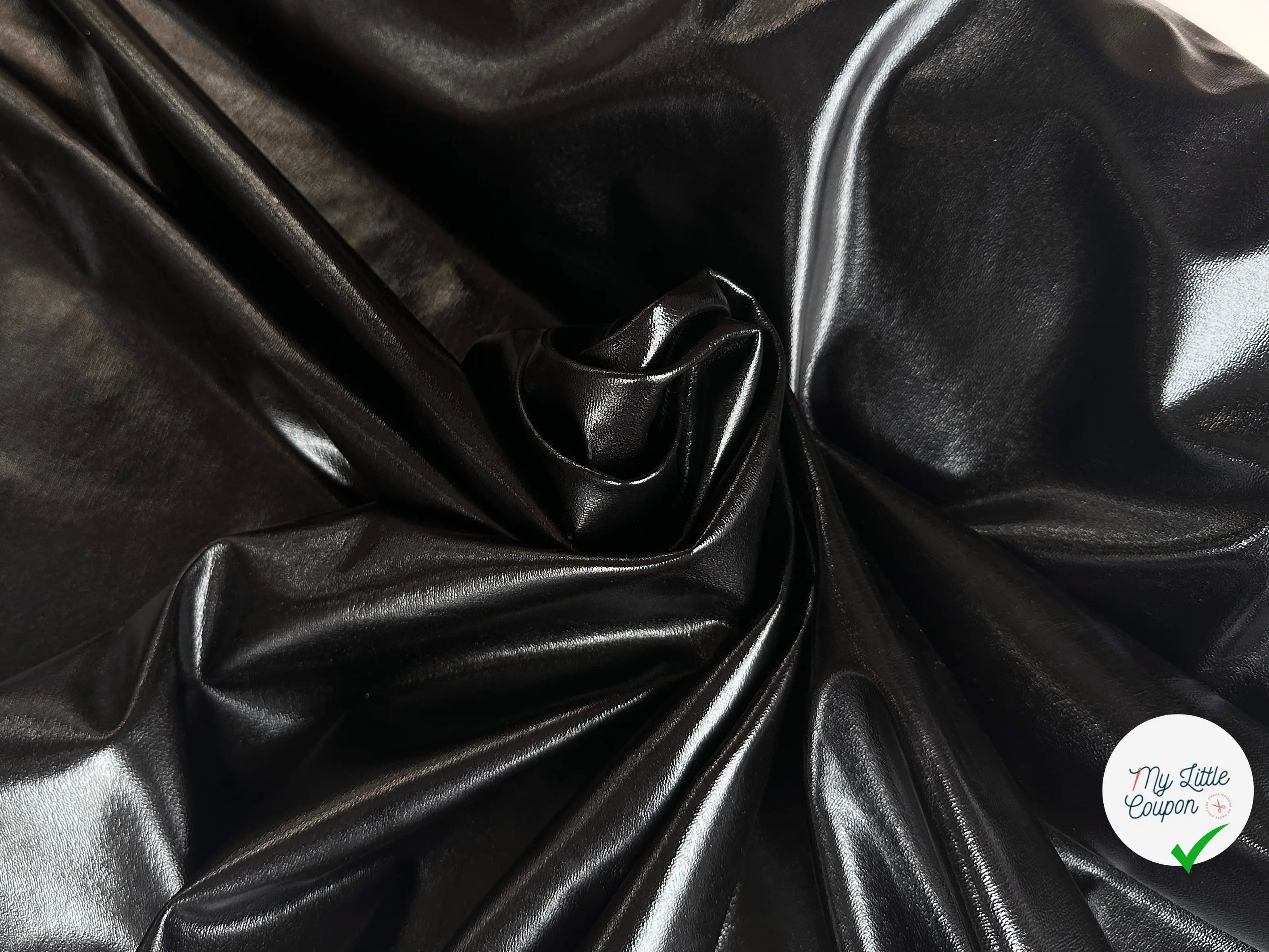 SIMILI CUIR BOMBERS SCINTILLANT ENVERS TOUT DOUX NOIR MLC INTERN