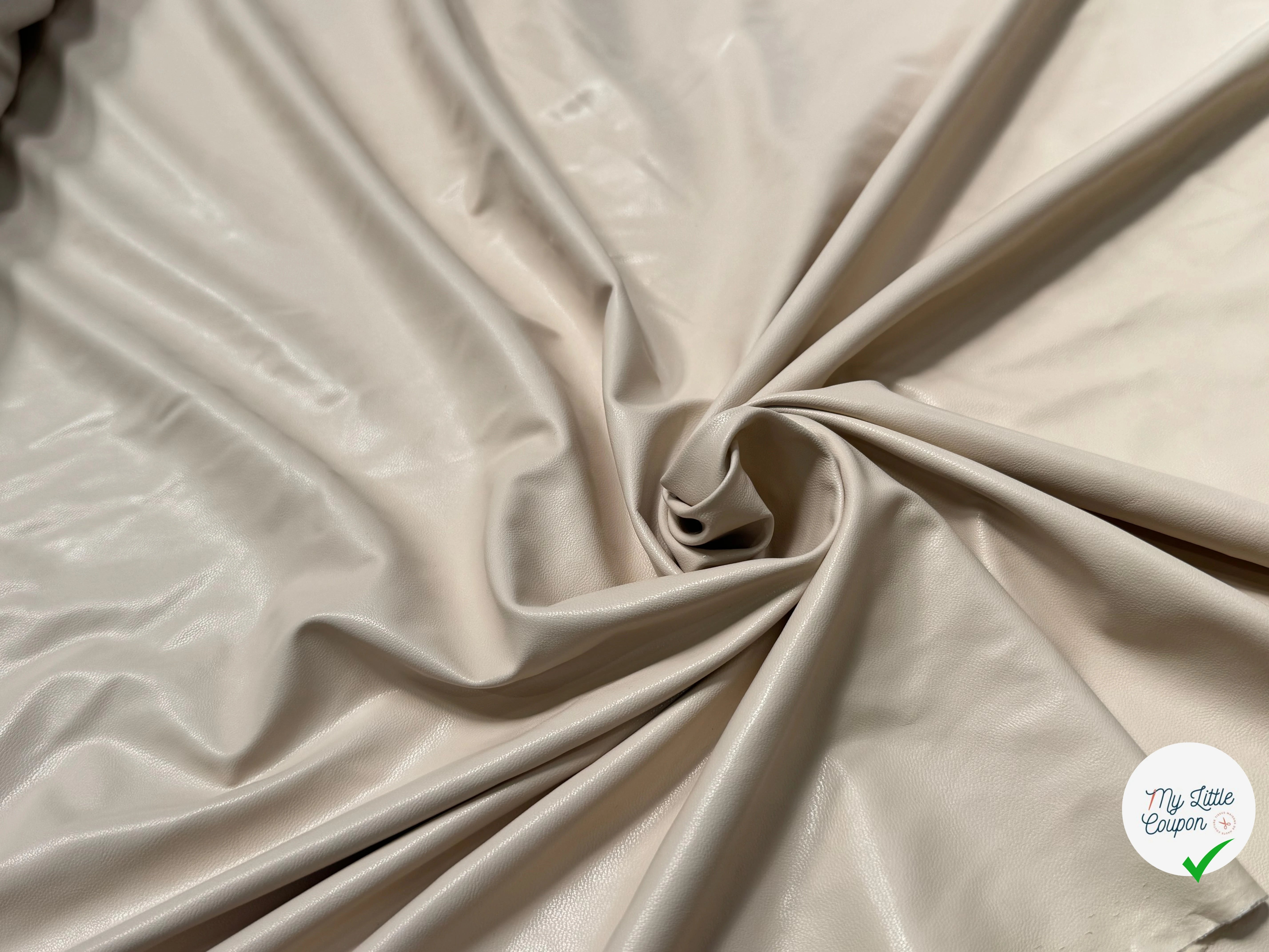 SIMILICUIR SOUPLE ENDROIT DOUX CREME STRETCH - My Little Coupon
