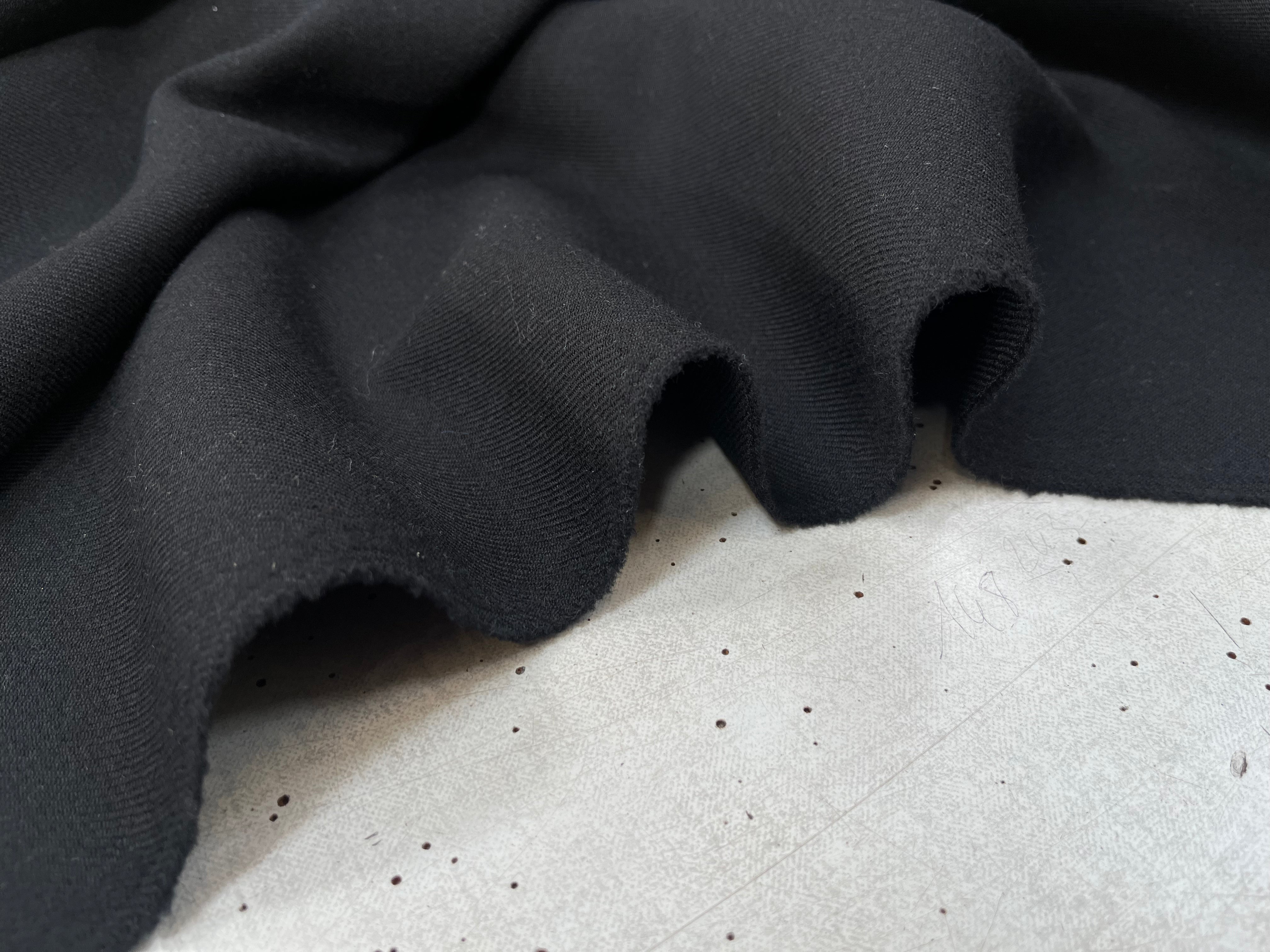 SOFT WOOL TWILL, Black - My Little Coupon