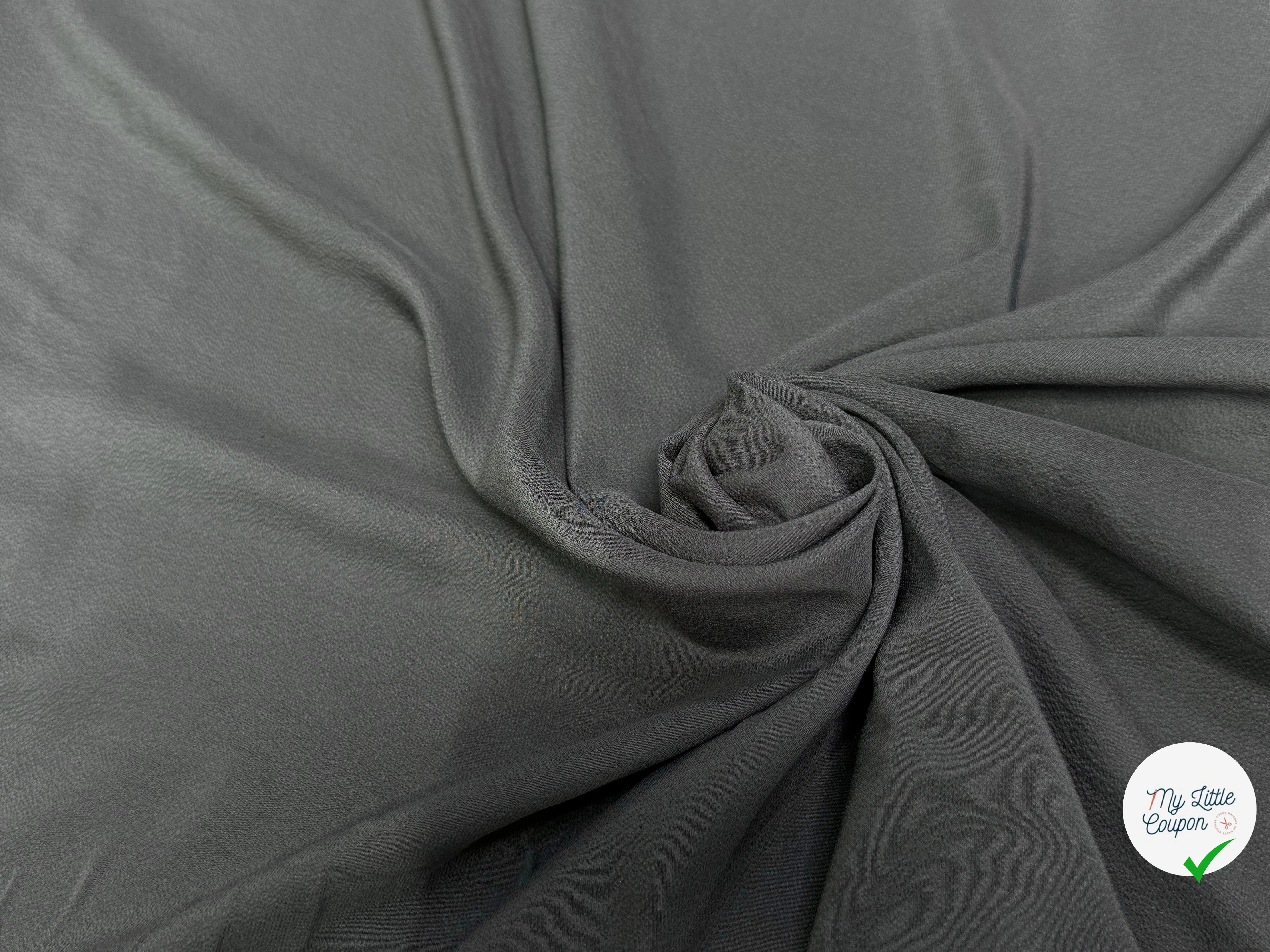 SOIE ASPECT GAUFFRE GRIS ANTHRACITE - My Little Coupon