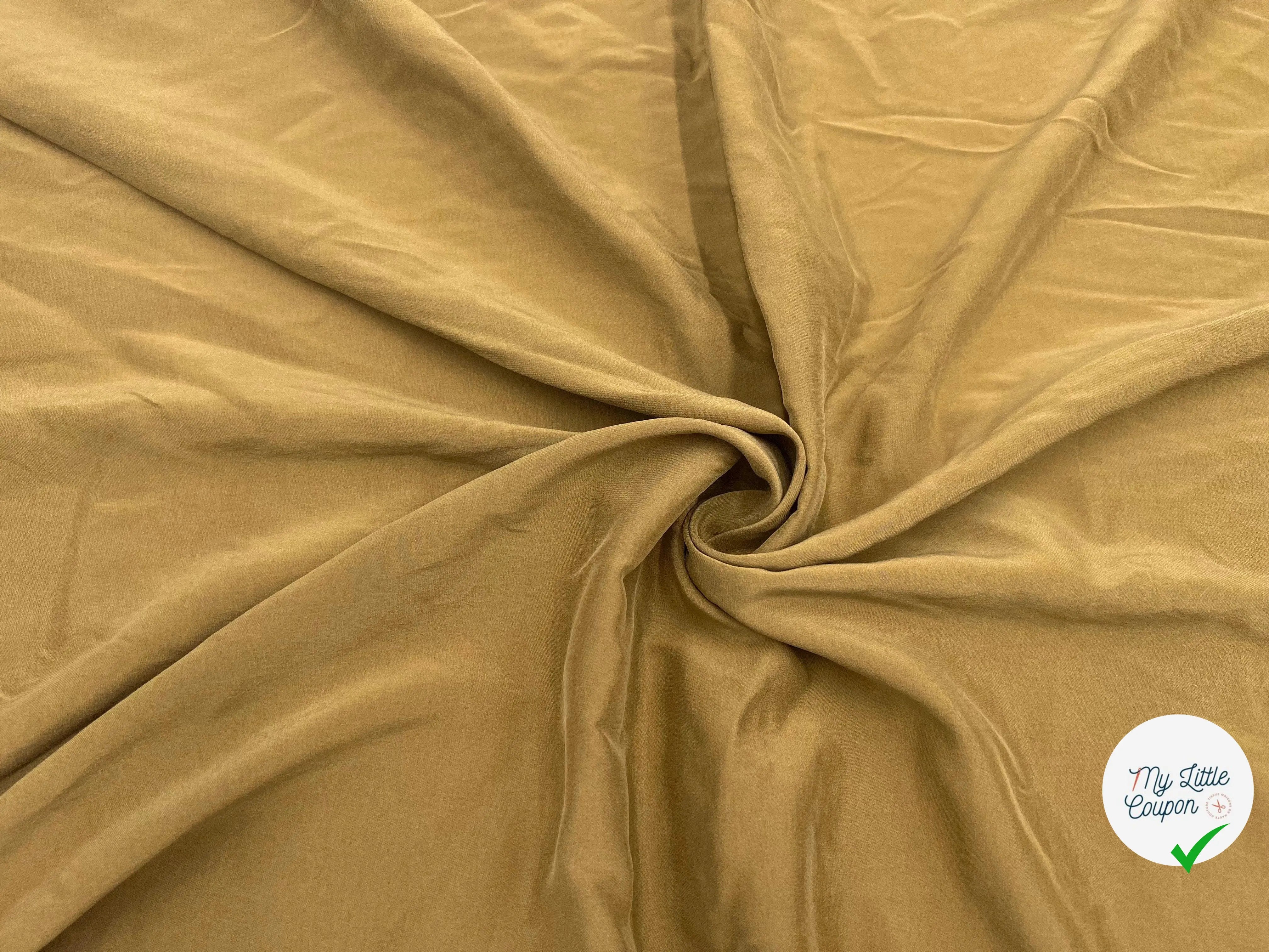 SOIE LAVÉE CARAMEL - My Little Coupon - tissu - coudre