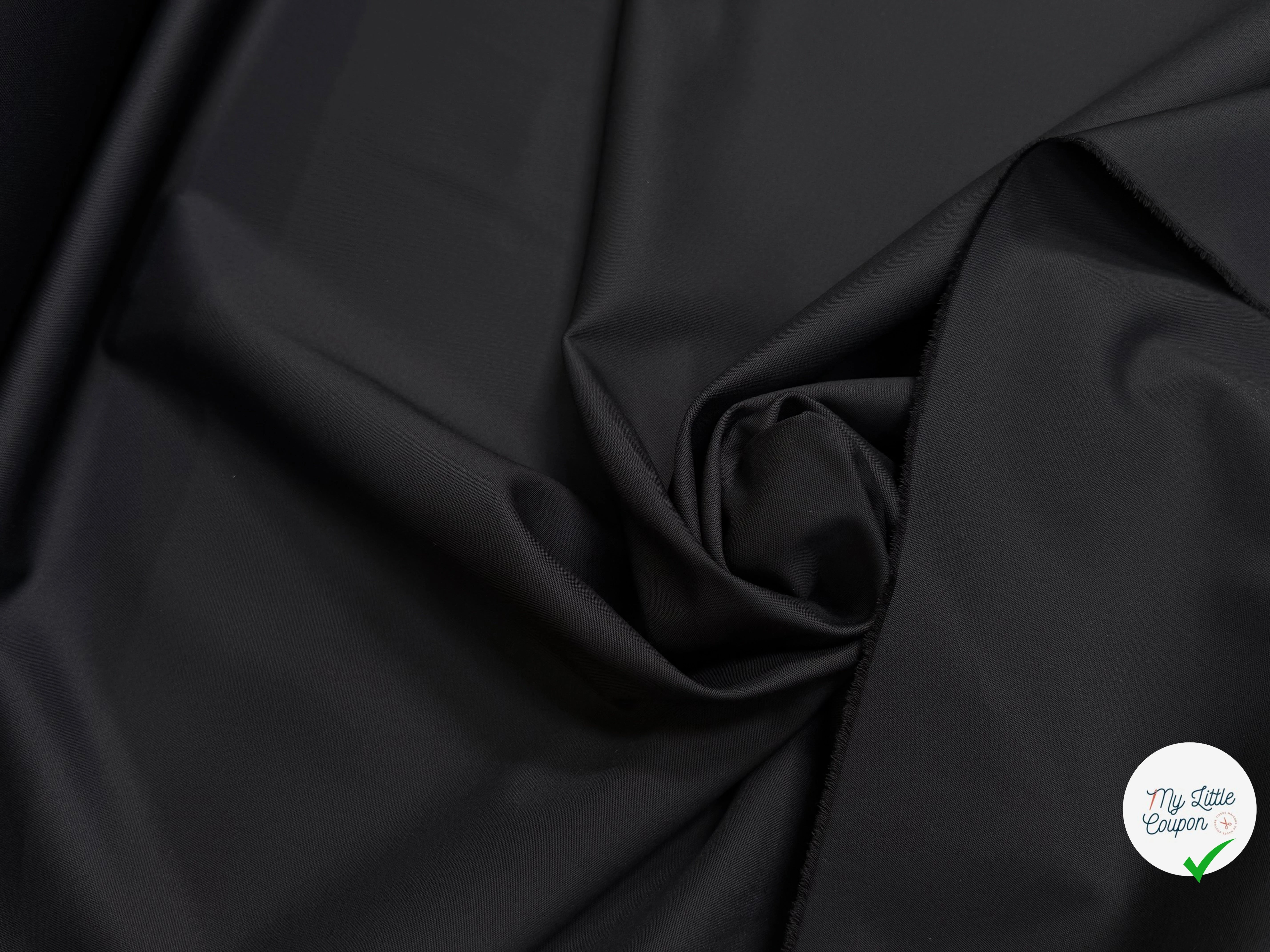 SUBLIME DRAPERIE NOIRE STRETCH TOUCHER ULTRA DOUX ET TENUE IMPECCABLE ITALIE - My Little Coupon