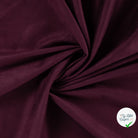 Suédine scuba bordeaux - drapé