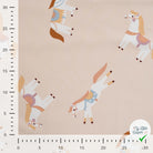 SWEAT FRENCH TERRY IMPRIMÉ CHEVAUX FOND SABLE PLAGE - My Little Coupon