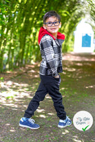 SWEAT JOGGING BROSSÉ NOIR - My Little Coupon