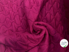 SWEAT MATELASSÉ FUSCHIA VISCOSE DOUBLE FACE MATELASSAGE FRANÇAIS MLC INTERN