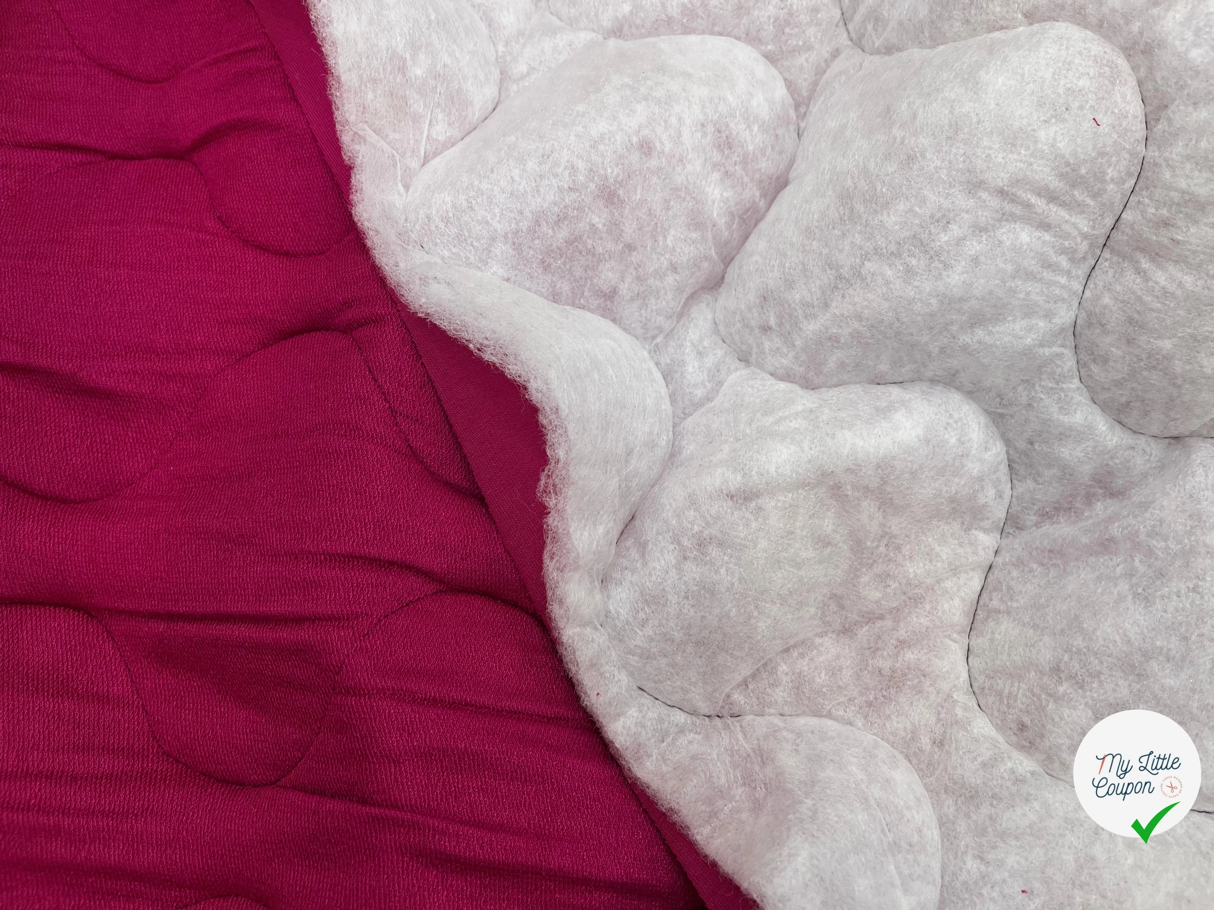 SWEAT MATELASSÉ FUSCHIA VISCOSE SIMPLE FACE - My Little Coupon