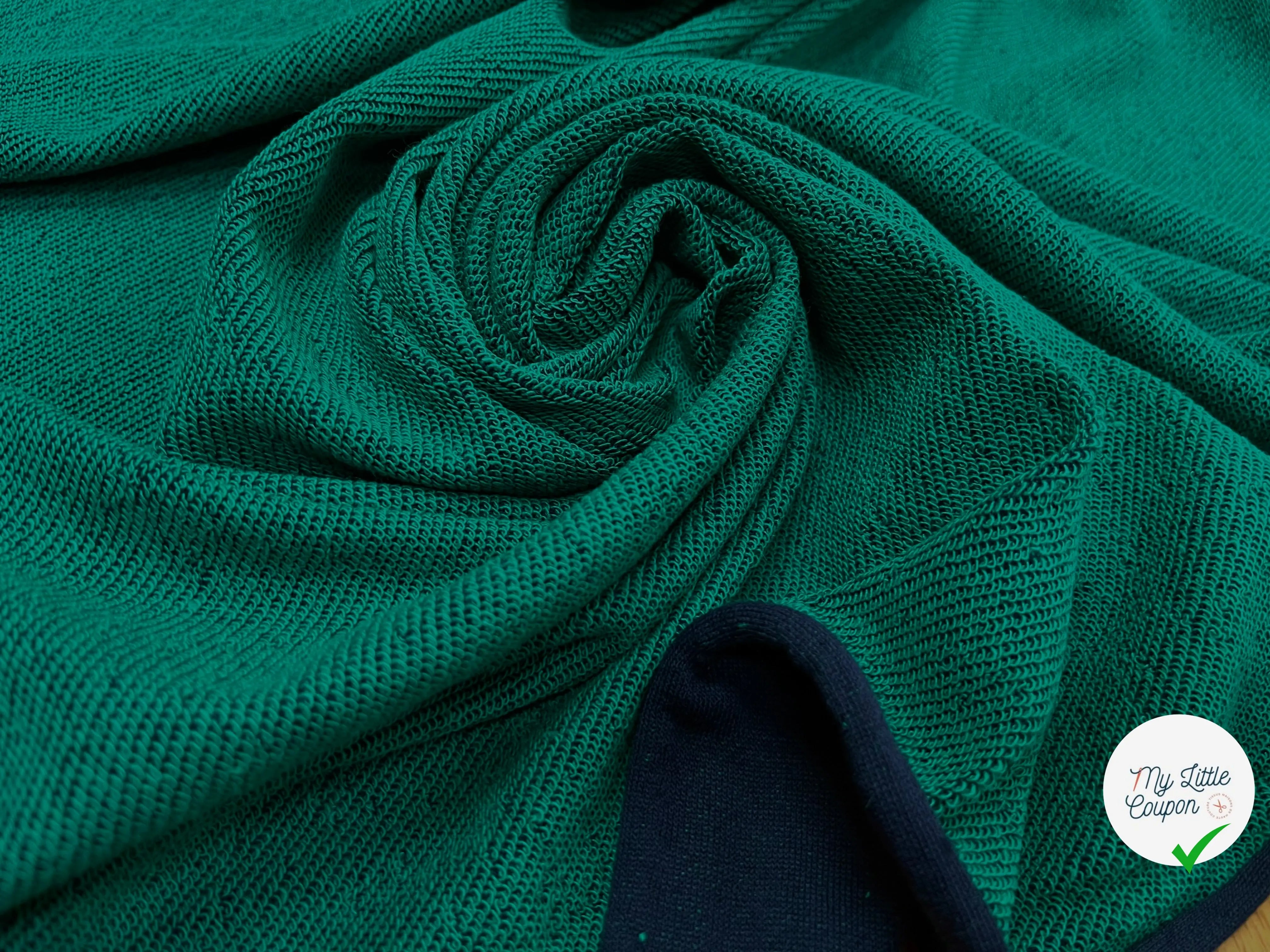 SWEAT TECHNIQUE 64% COTON MADE IN FRANCE GREEN/NAVY - My Little Coupon