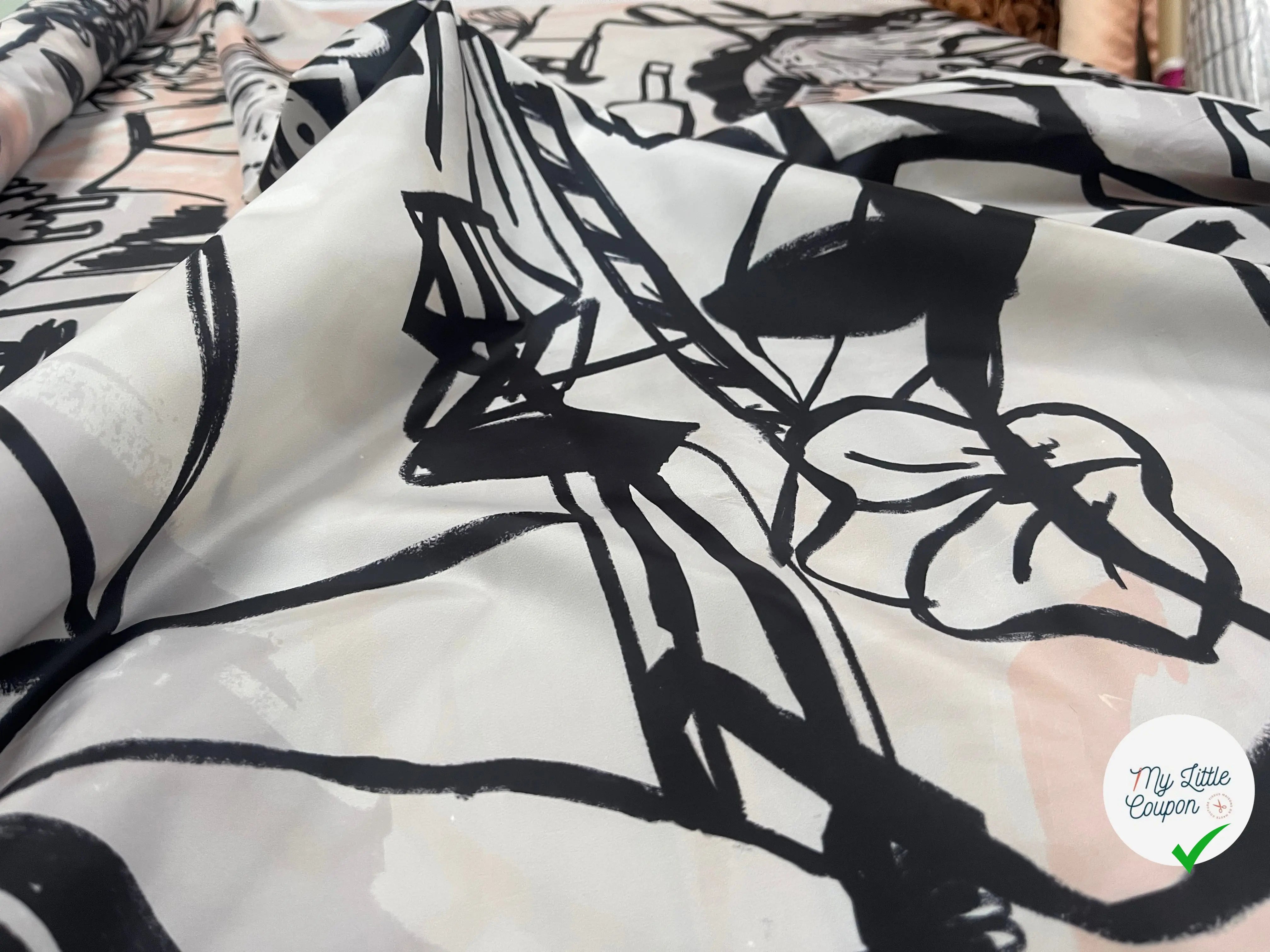 TAFETAS PARKA MOTIF GRIBOUILLI GRAPHIQUE - My Little Coupon