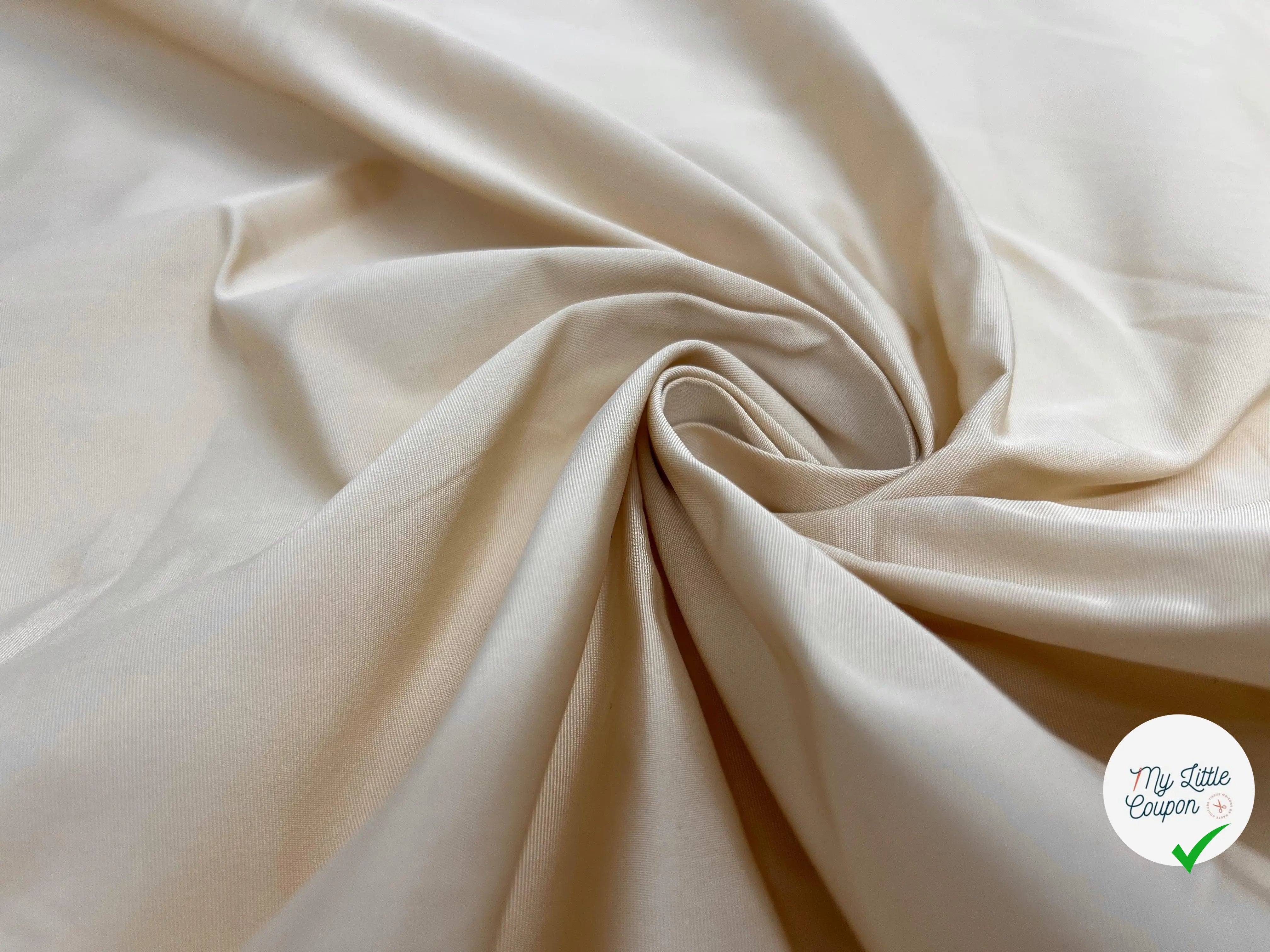 TAFFETAS CARAMEL LACTÉ - My Little Coupon - tissu - coudre