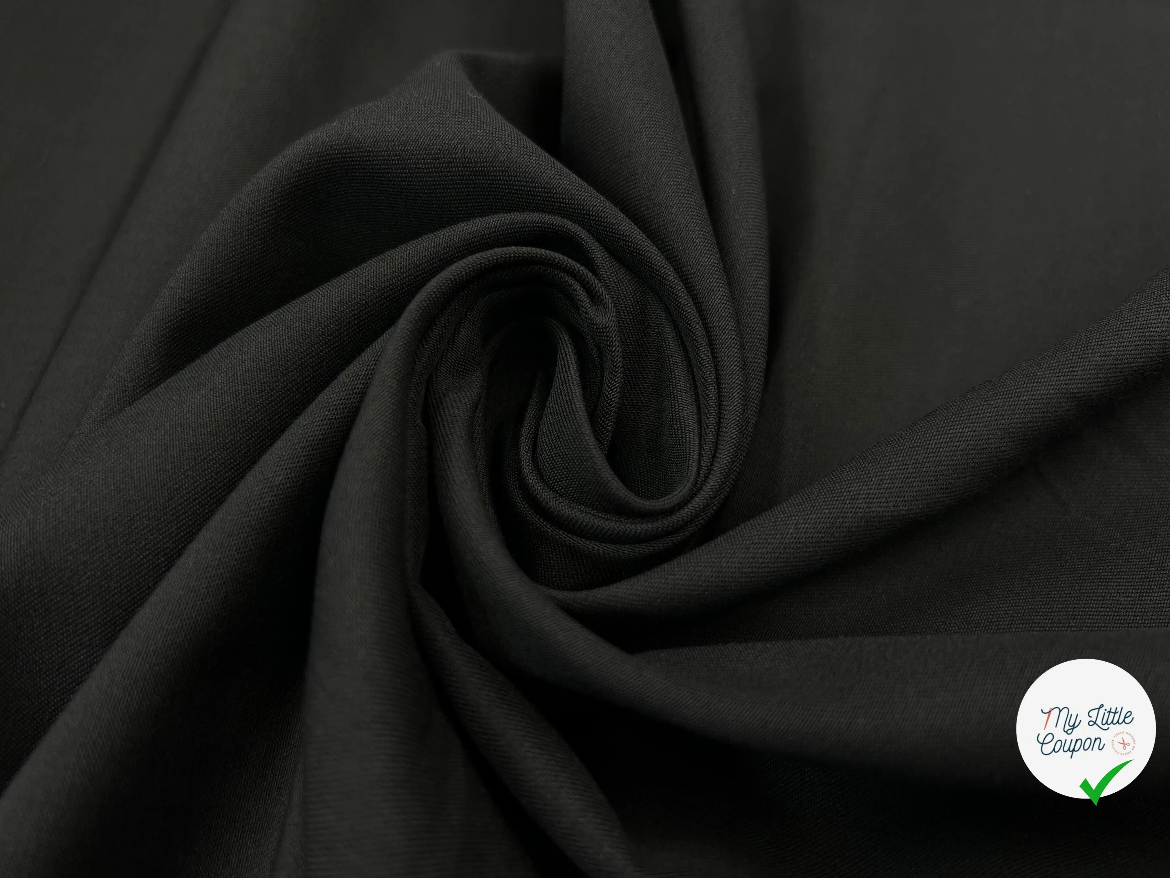 TAFFETAS COUPE VENT NOIR - My Little Coupon - tissu - coudre