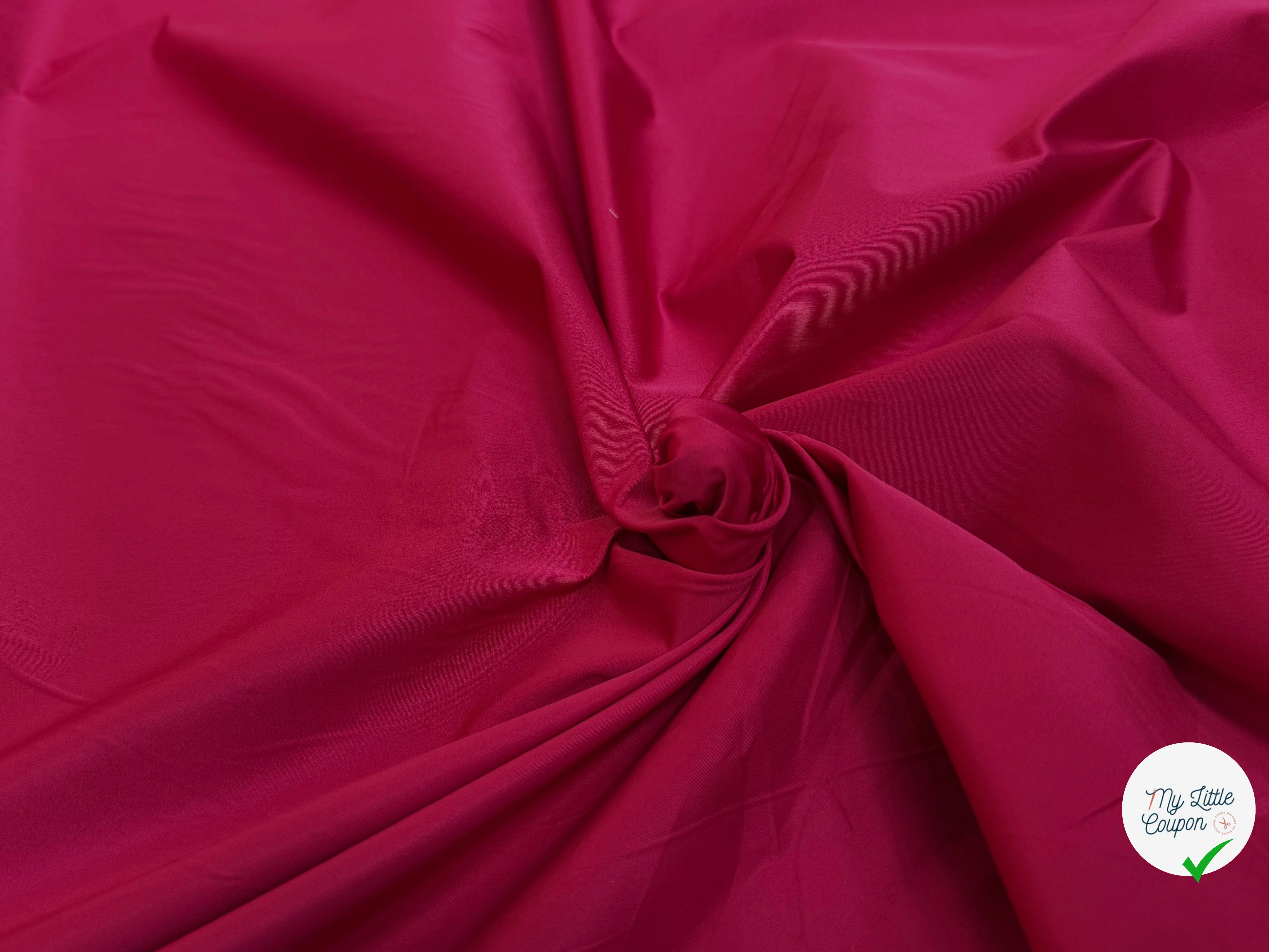 TAFFETAS LOURD CHIC ROSE ROUGE - My Little Coupon