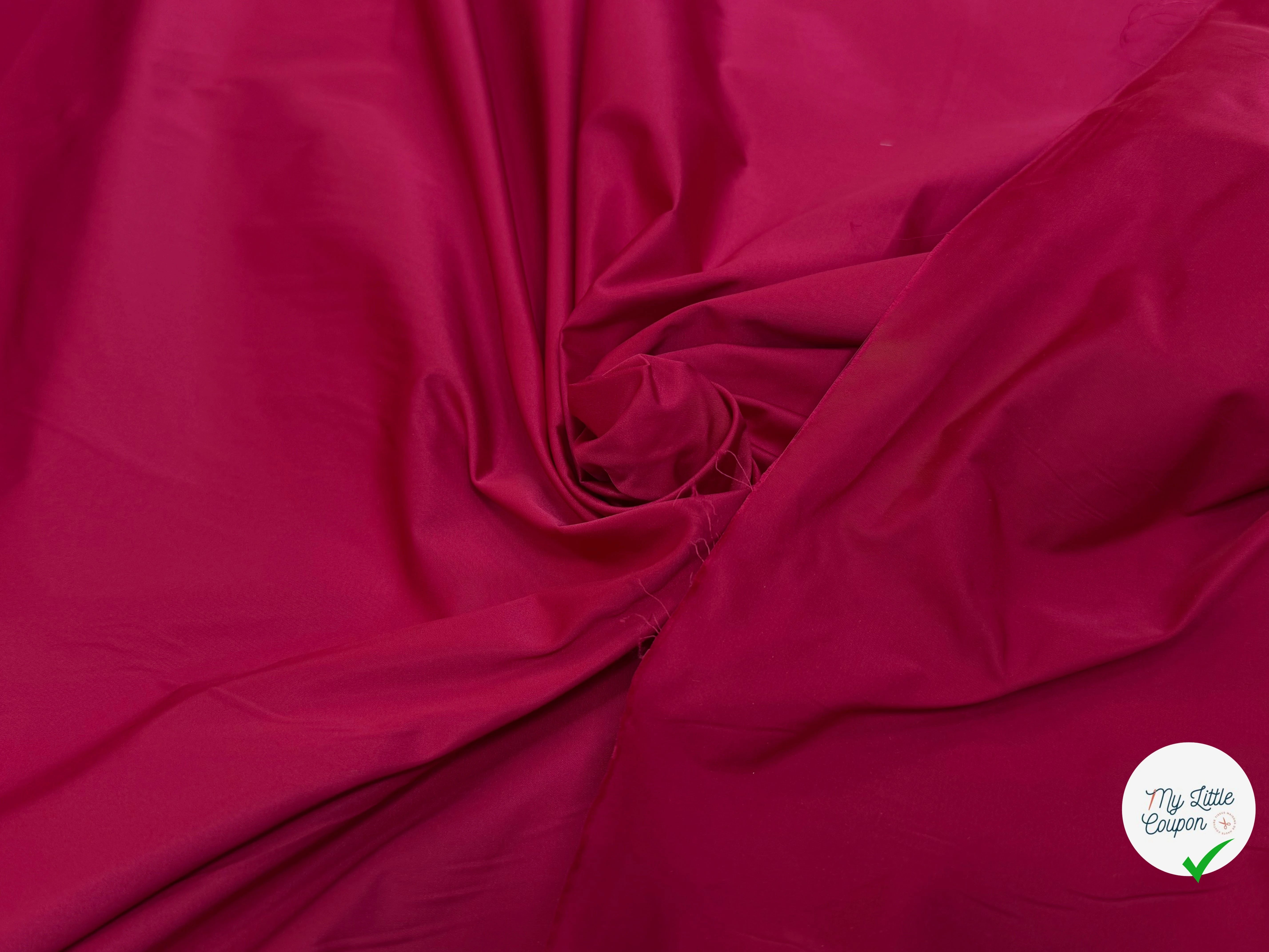 TAFFETAS LOURD CHIC ROSE ROUGE - My Little Coupon