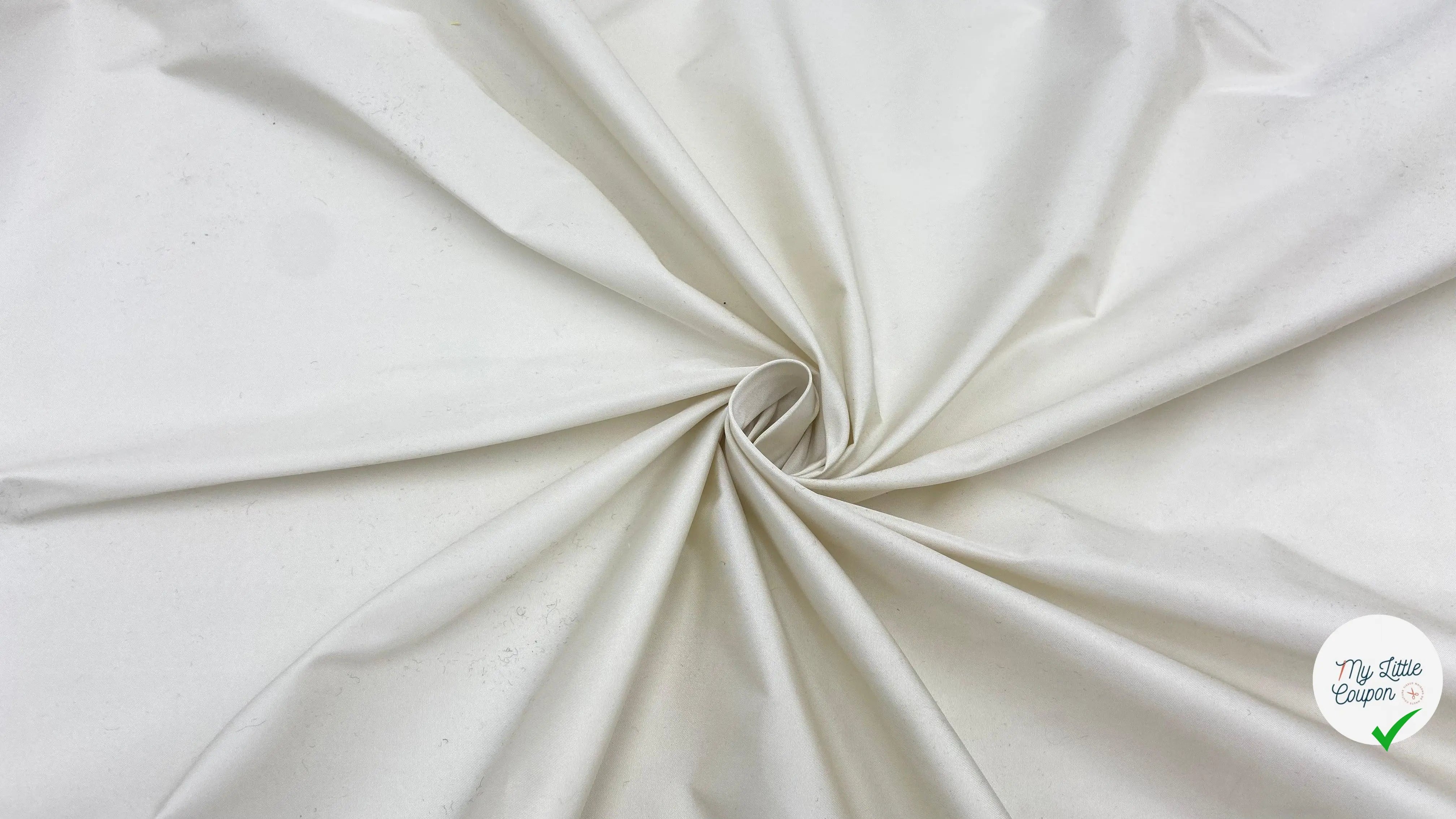 TAFFETAS OFF WHITE - My Little Coupon - tissu - coudre