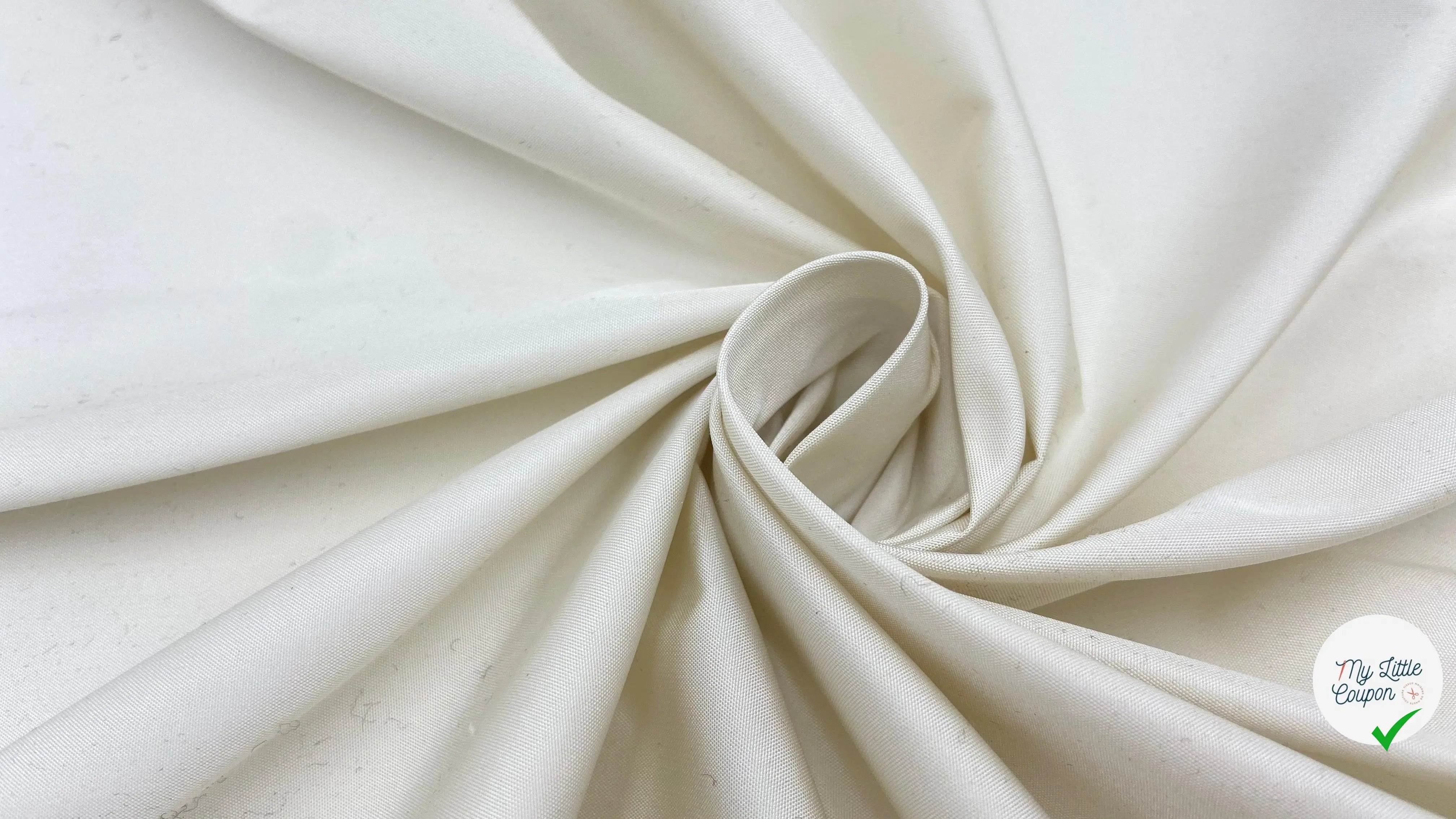 TAFFETAS OFF WHITE - My Little Coupon - tissu - coudre