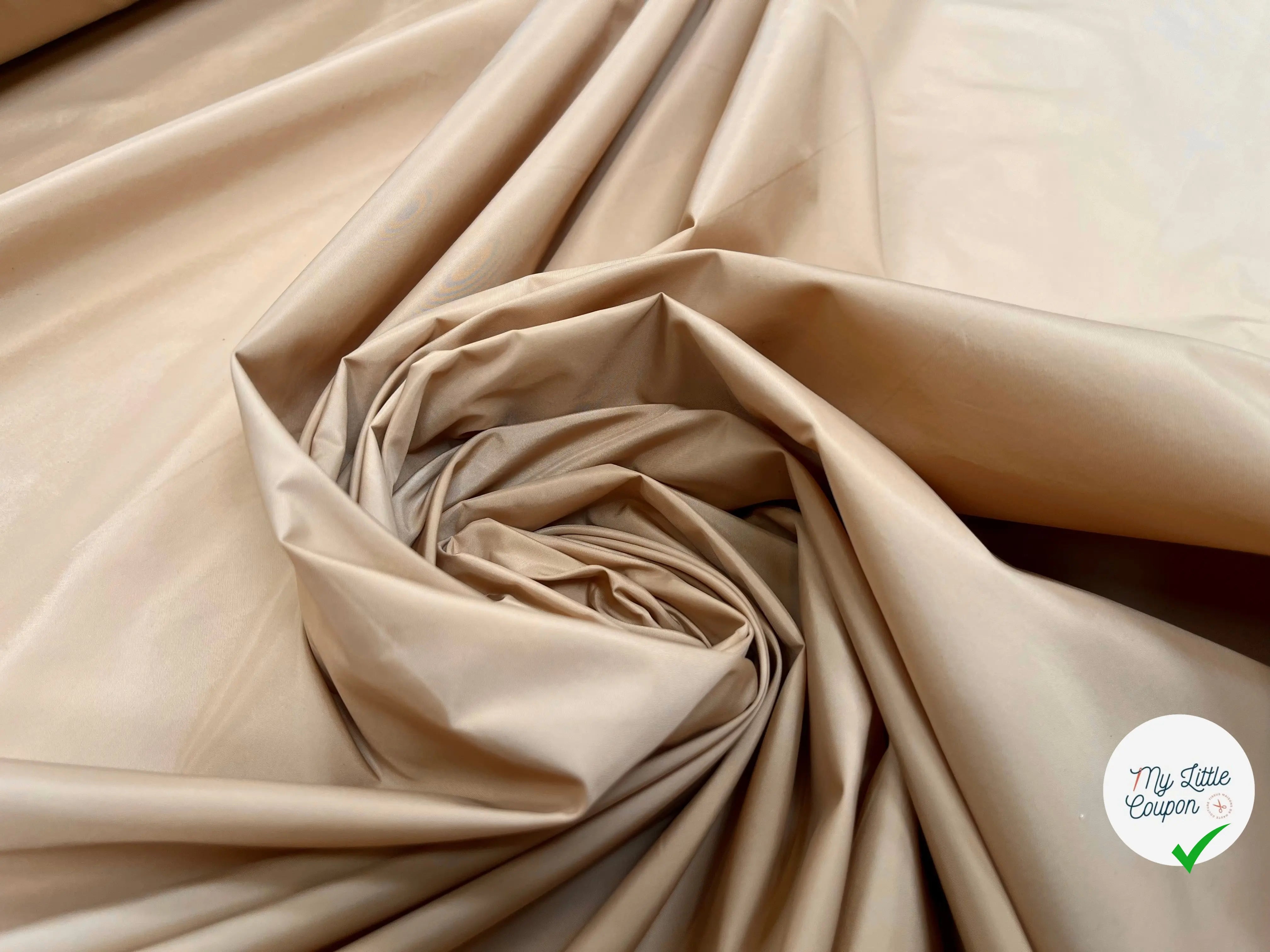 TAFFETAS VYNIL VETEMENT DE PLUIE MARRON BEIGE CHAIR - My Little Coupon