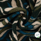 Teddy jacquard pétrole - drapé