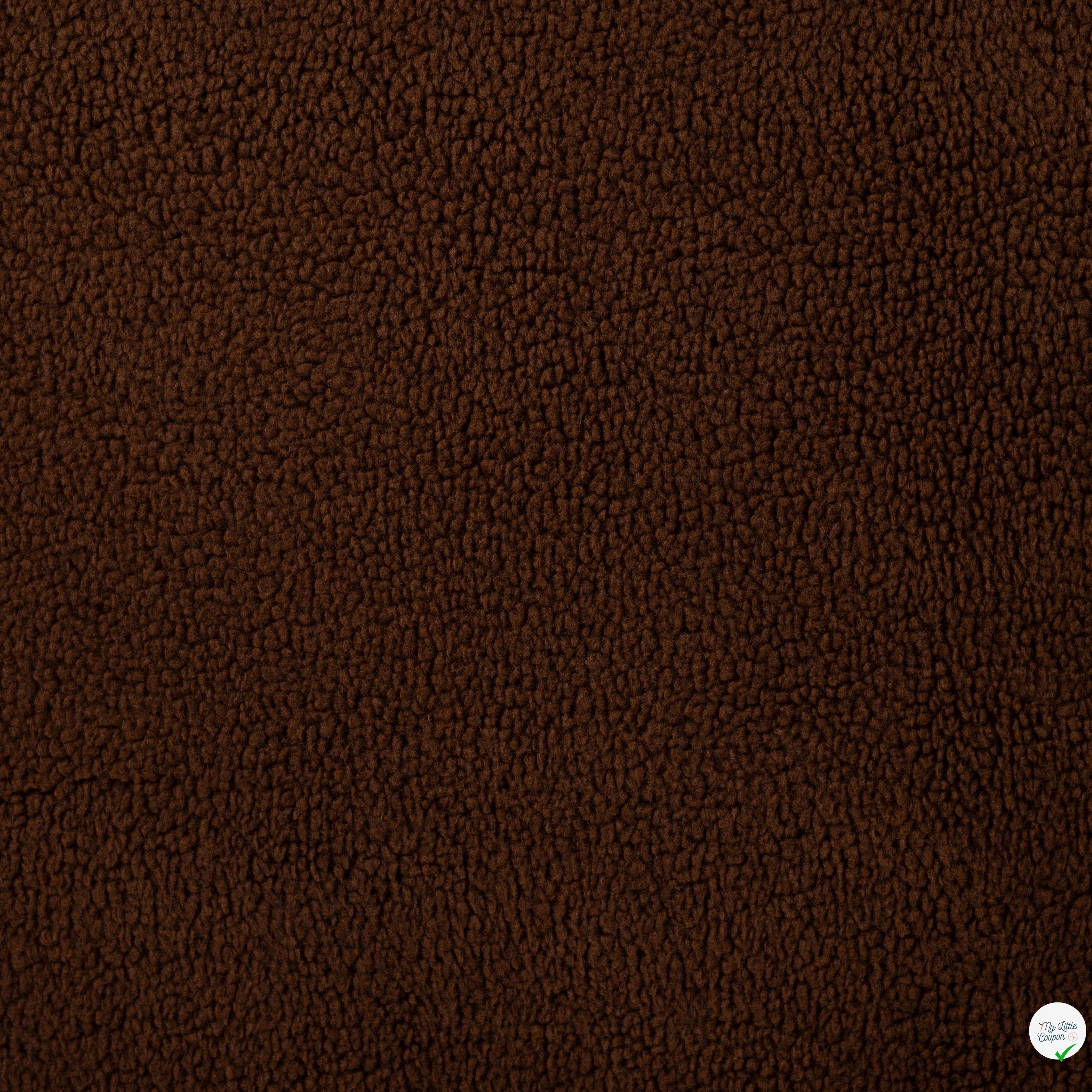 Teddy uni caramel - vue à plat