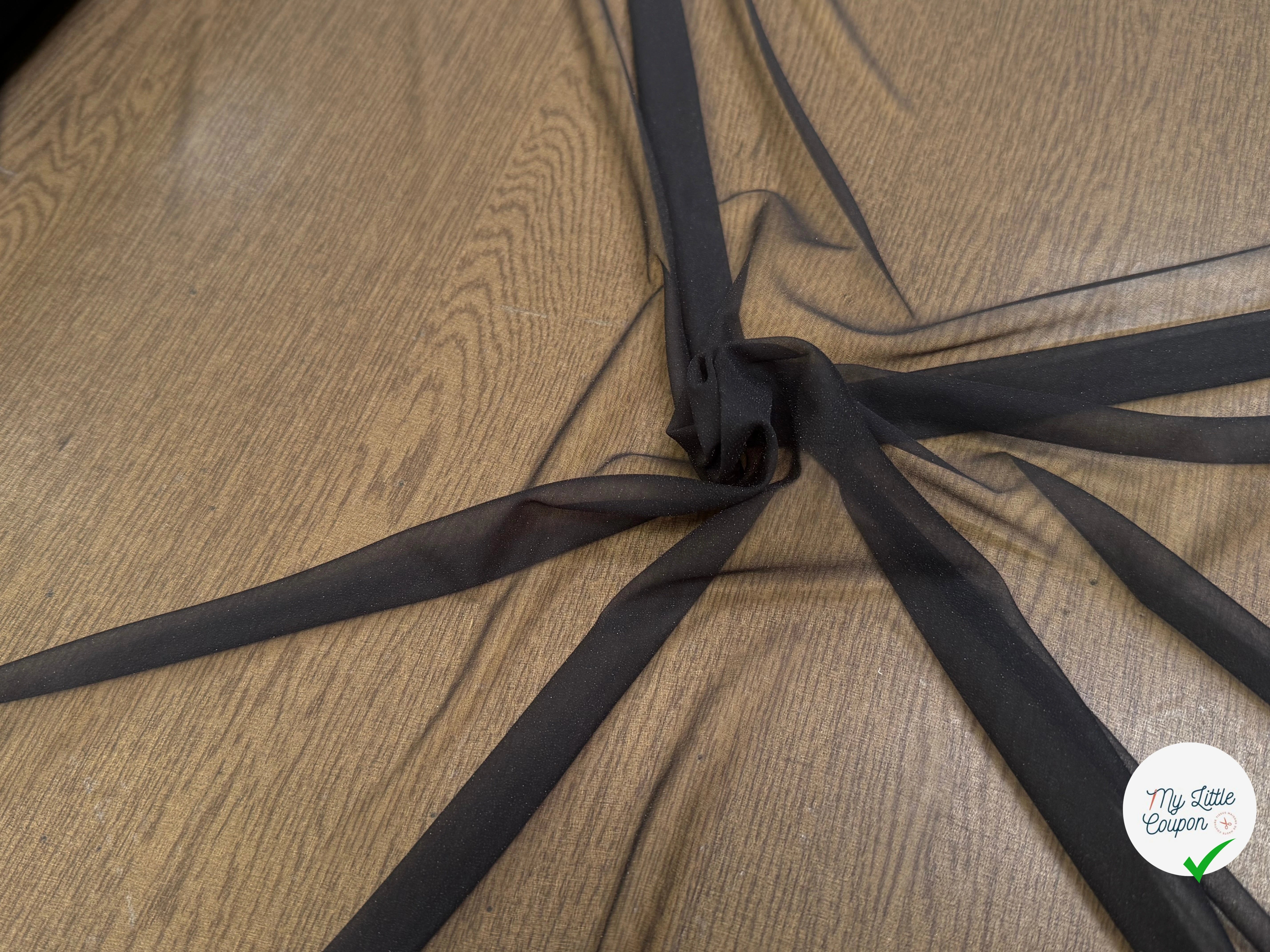 THERMOCOLLANT FIN NOIR PETITE LAIZE - My Little Coupon