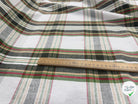 TISSÉ TEINT ÉCOSSAIS ÉCRU VERT 150 CM - My Little Coupon