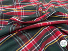 TISSÉ TEINT ÉCOSSAIS VERT ROUGE 150 CM - My Little Coupon