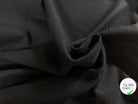 TISSU 100% LAINE VIERGE NOIR - My Little Coupon