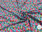 TISSU 100% VISCOSE FOND BONNIE BLUE IMPRIMÉ TULIP - My Little Coupon