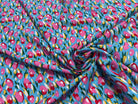 TISSU 100% VISCOSE FOND BONNIE BLUE IMPRIMÉ TULIP - My Little Coupon