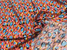 TISSU 100% VISCOSE FOND ROSE/PÊCHE IMPRIMÉ TULIP - My Little Coupon