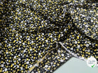 TISSU 100% VISCOSE IMPRIMÉ ARTIFICES FOND NOIR - My Little Coupon