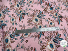 TISSU 100% VISCOSE IMPRIMÉ FOND ROSE - My Little Coupon